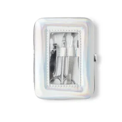 Gifi Beauté^Set manucure 5 pièces avec trousse iridescente - 4 modèles