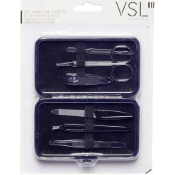 Gifi Beauté^Set manucure 6 pièces Spring fleuri, gris