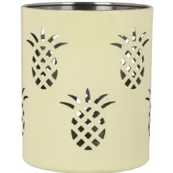 Gifi Set passoire, saladier, porte-ustensiles vert design ananas