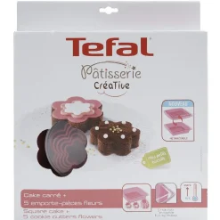 Gifi Set patisserie créative Téfal moule silicone emporte pièces