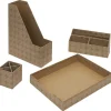 Gifi Rangement|Set rangement de bureau en carton