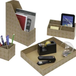 Gifi Rangement|Set rangement de bureau en carton