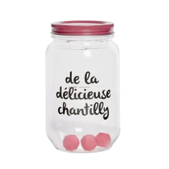 Gifi Shaker à chantilly manuel tranparent rose