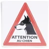 Gifi Colle Et Adhésif^Signalétique adhésive "Attention au chien" - 8x8 cm