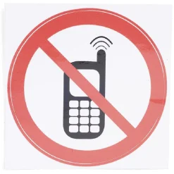 Gifi Colle Et Adhésif^Signalétique adhésive "Interdiction de téléphoner" - 8x8 cm