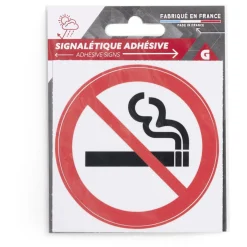 Gifi Colle Et Adhésif^Signalétique adhésive "Interdiction de fumer" - 8x8 cm