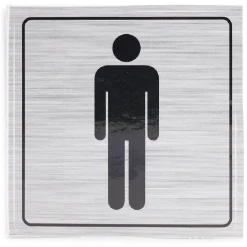 Gifi Colle Et Adhésif^Signalétique adhésive "WC homme" - 8x8 cm