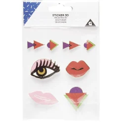 Gifi Beauté^Sitcker 3d color block pvc