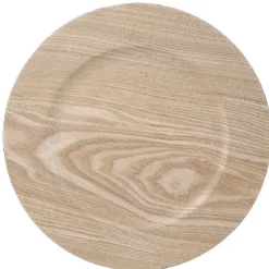 Gifi Sous assiette décoration effet nature bois clair