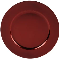 Gifi Sous assiette plastique rouge