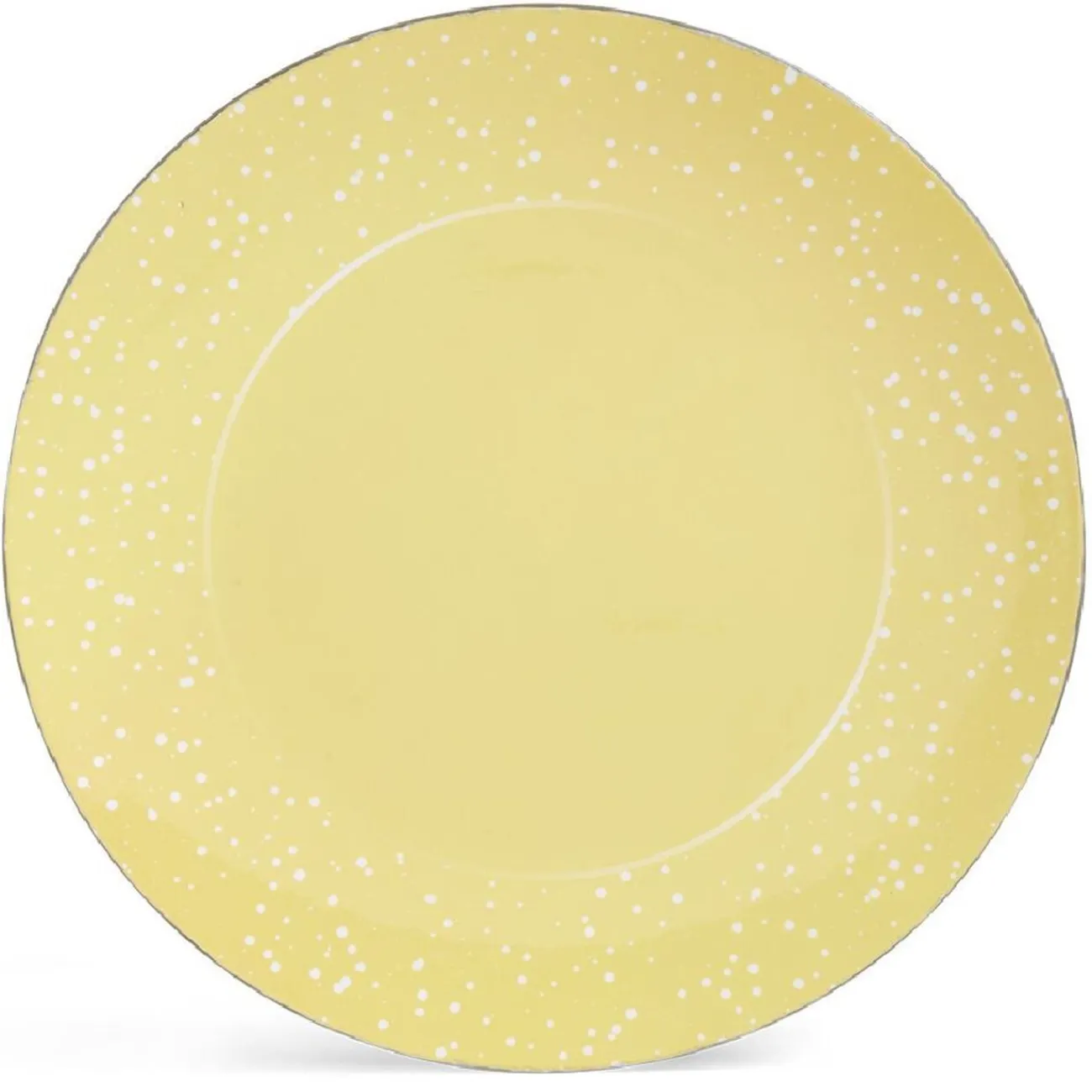 Gifi Sous assiette ronde doré et blanc Ø33cm