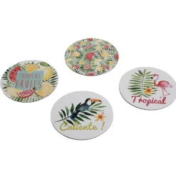 Gifi Sous verre design tropical x6