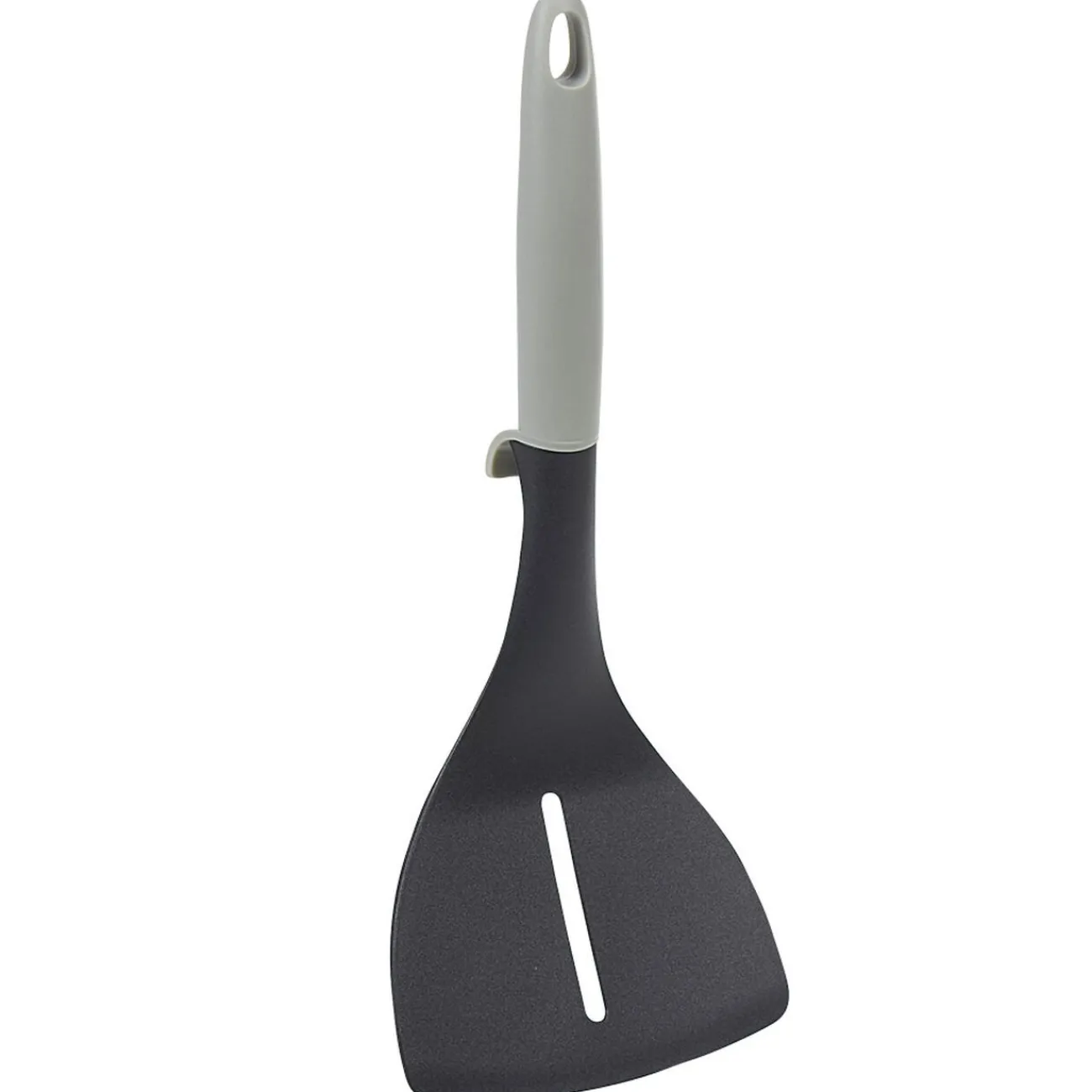 Gifi Spatule à trou polyamide manche en polypropylène gris noir