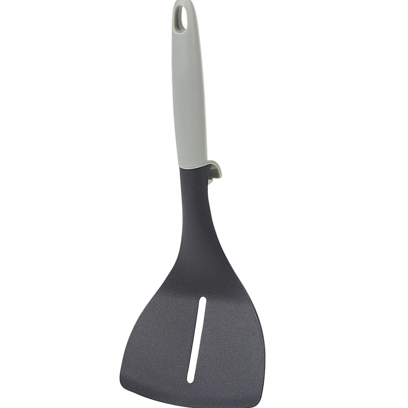 Gifi Spatule à trou polyamide manche en polypropylène gris noir
