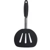 Gifi Spatule ajourée en inox et silicone noir