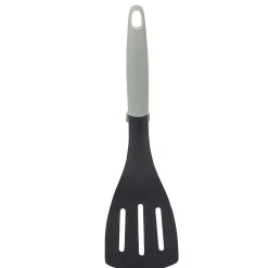 Gifi Spatule ajourée polyamide manche en polypropylène gris noir