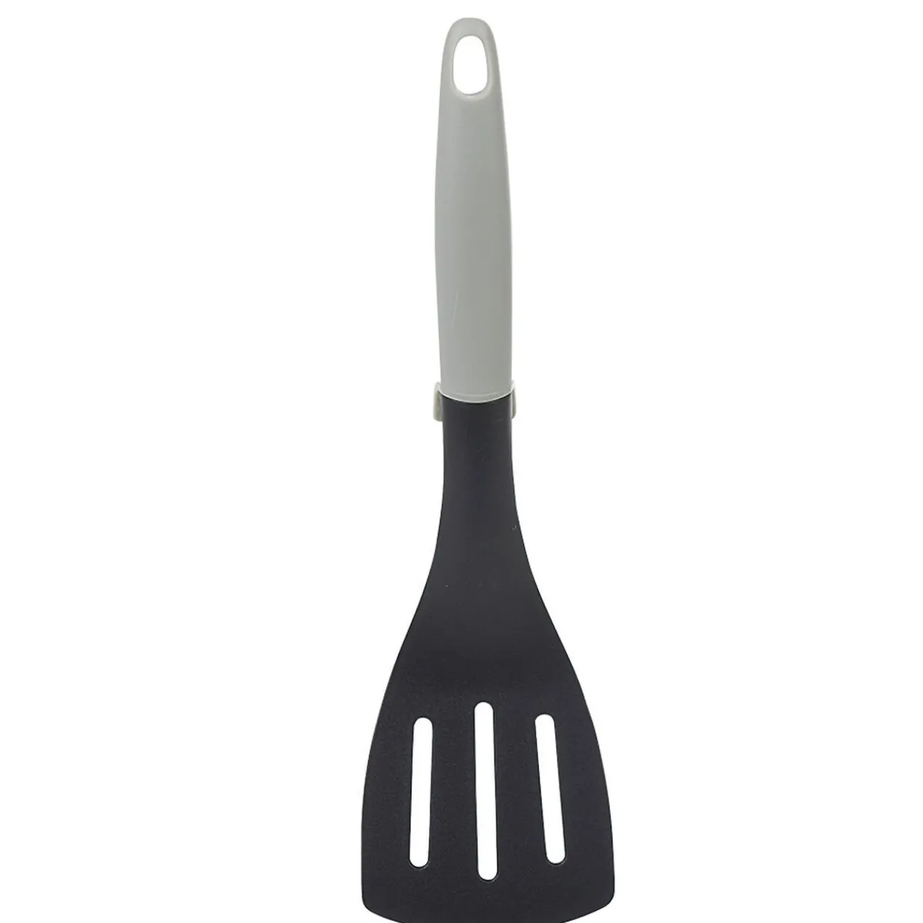 Gifi Spatule ajourée polyamide manche en polypropylène gris noir