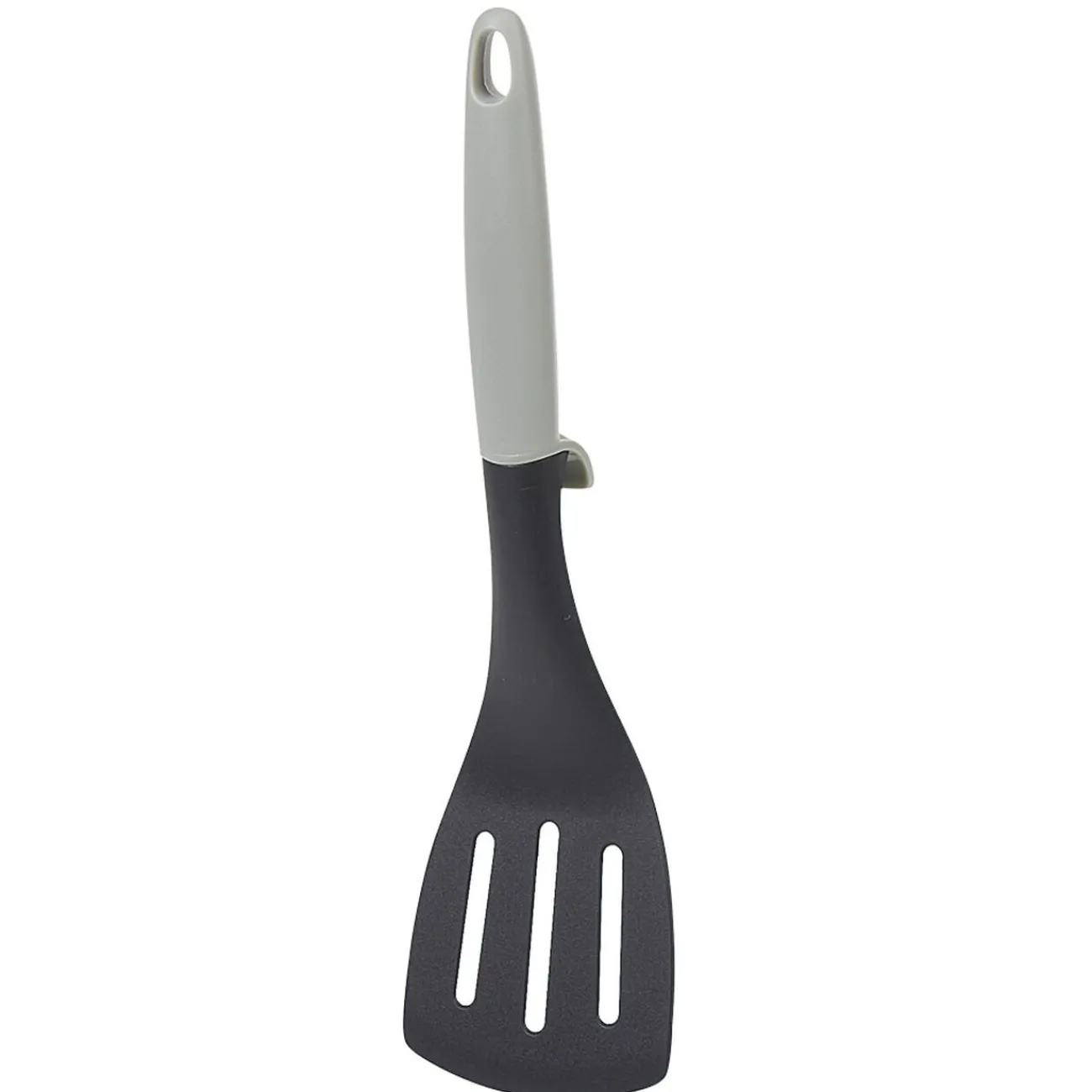 Gifi Spatule ajourée polyamide manche en polypropylène gris noir