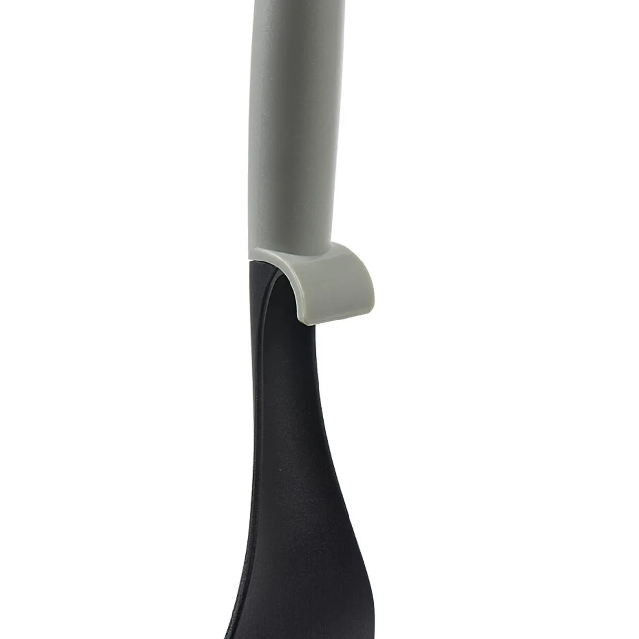 Gifi Spatule ajourée polyamide manche en polypropylène gris noir