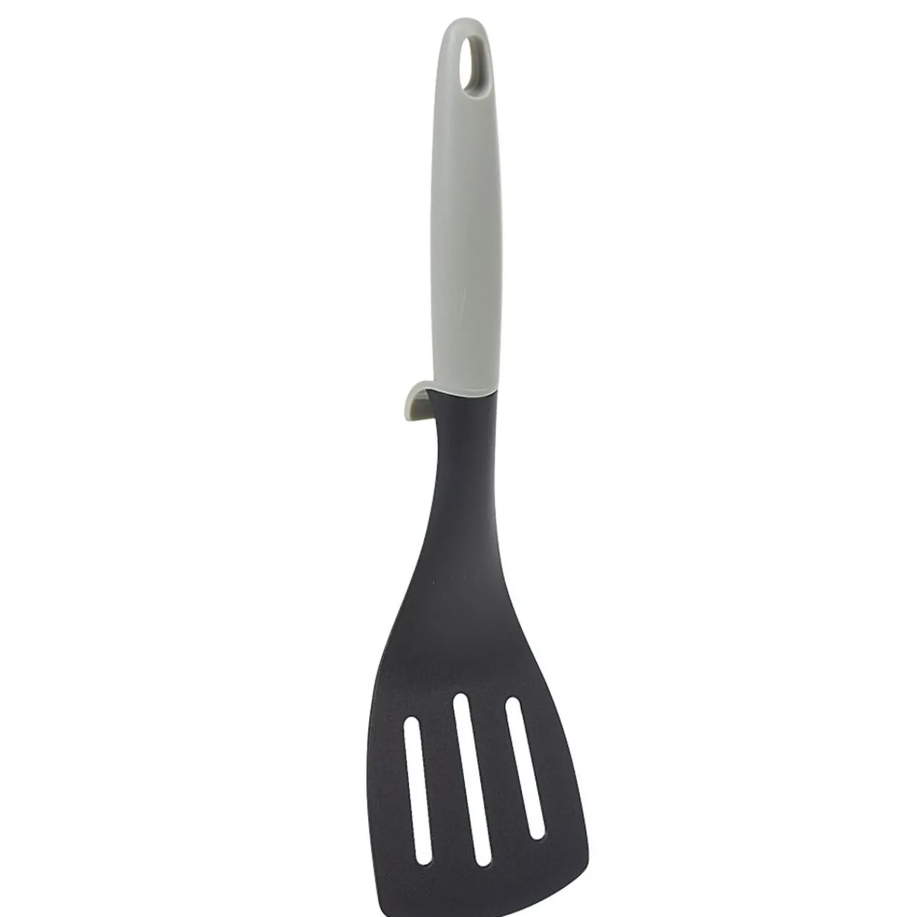 Gifi Spatule ajourée polyamide manche en polypropylène gris noir