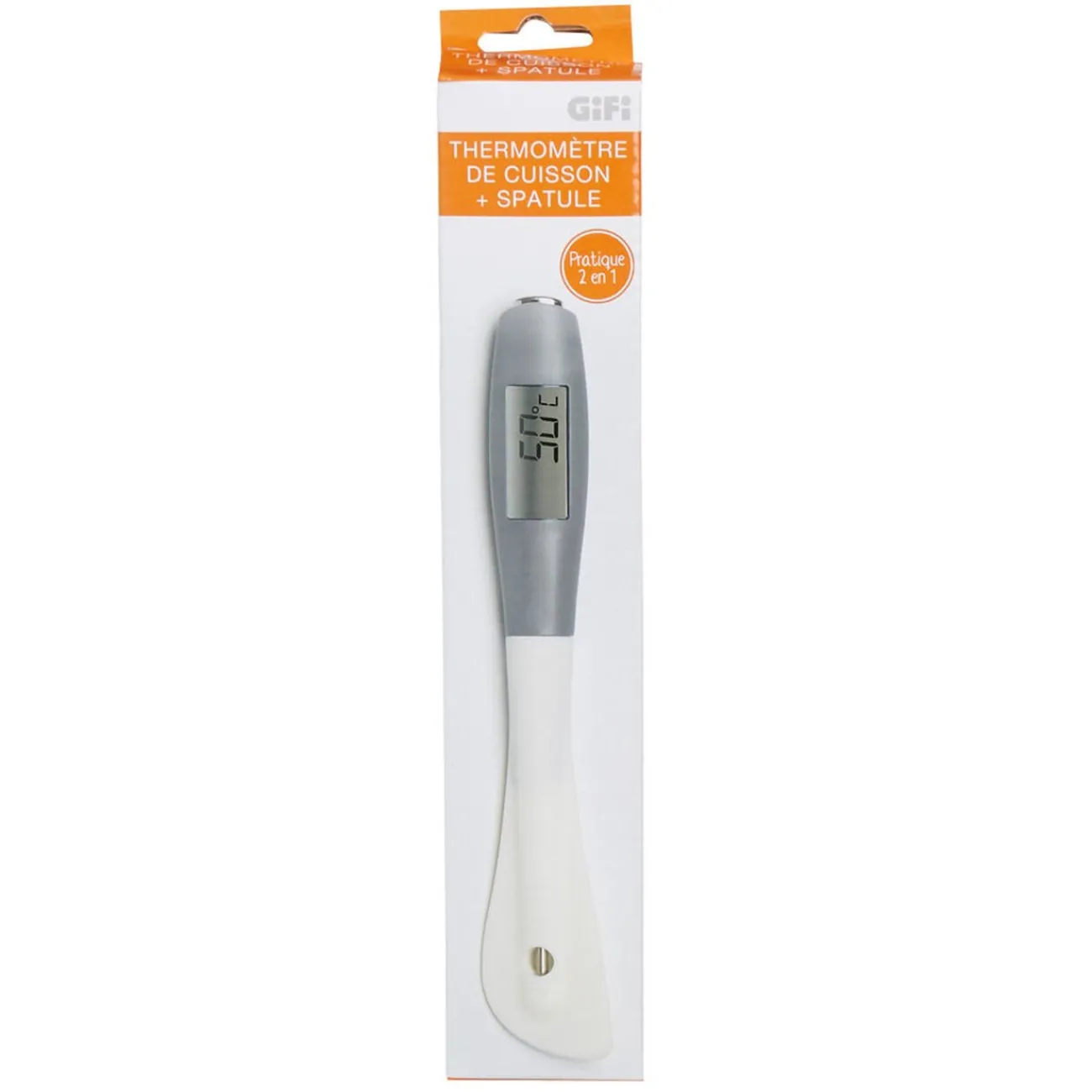 Gifi Spatule thermomètre plastique et inox