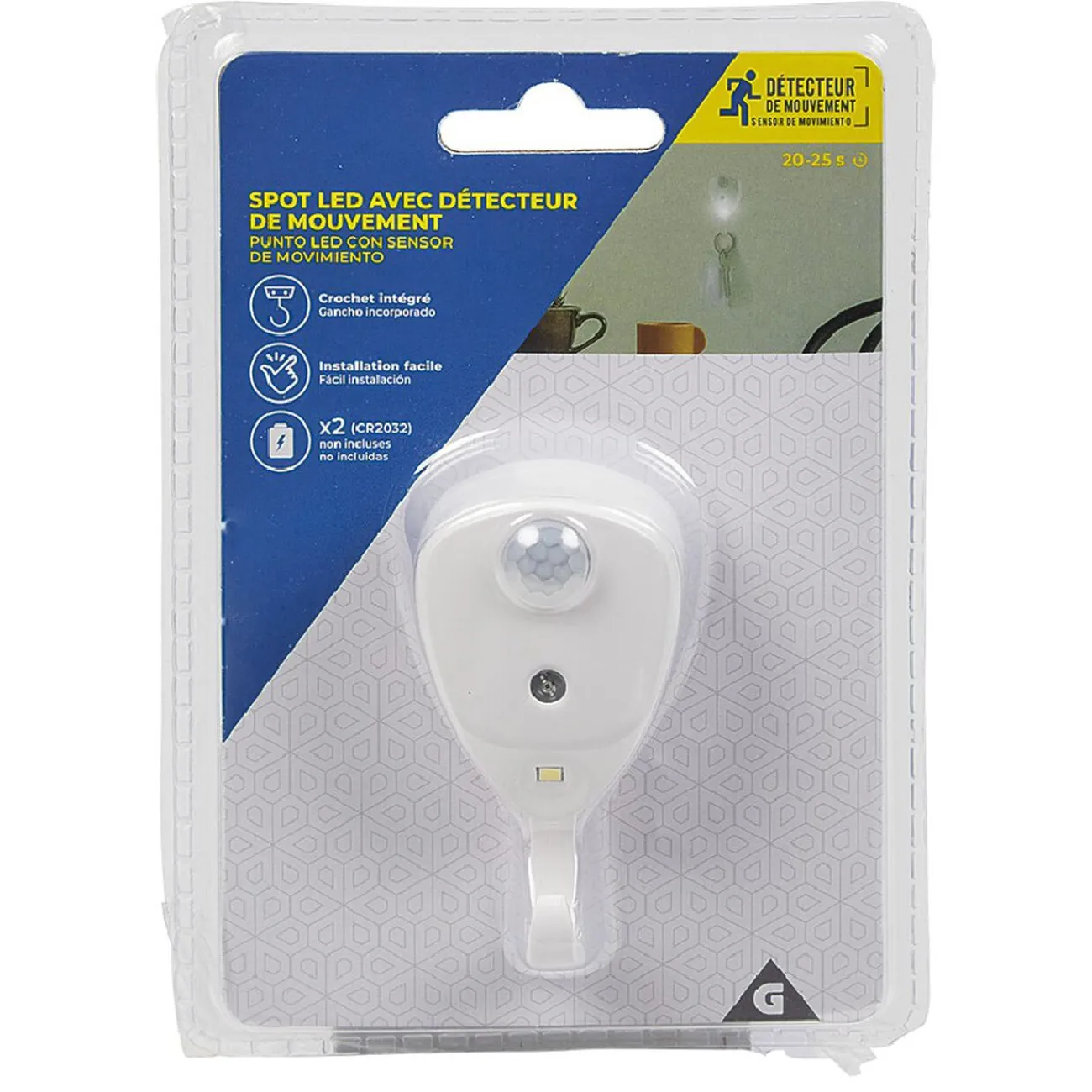 Gifi Accessoires Électriques^Spot LED détecteur de mouvement avec crochet