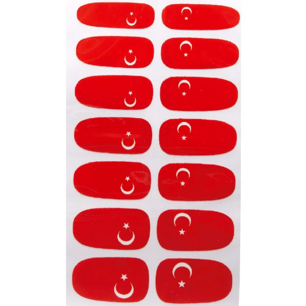 Gifi Beauté^Sticker ongles supporter Turquie x14