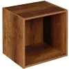 Gifi Rangement|Structure Box Cube 1 case 35,2x30x35,2cm bois marron