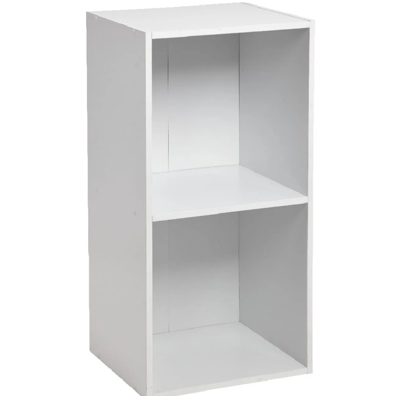 Gifi Rangement|Structure Box Cube 2 cases 35,2x30x69,2cm bois blanc