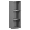 Gifi Rangement|Structure Box Cube 3 cases 35x30x105cm bois gris