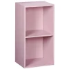Gifi Rangement|Structure Box Cube 2 cases 35,2x30x69,2cm bois rose