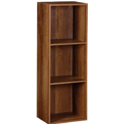 Gifi Rangement|Structure Box Cube 3 cases 35,2x30x103,2cm bois marron
