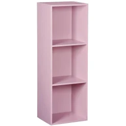 Gifi Rangement|Structure Box Cube 3 cases 35,2x30x103,2cm bois rose