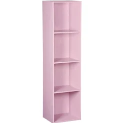 Gifi Rangement|Structure Box Cube 4 cases 35,2x30x137,2cm bois rose
