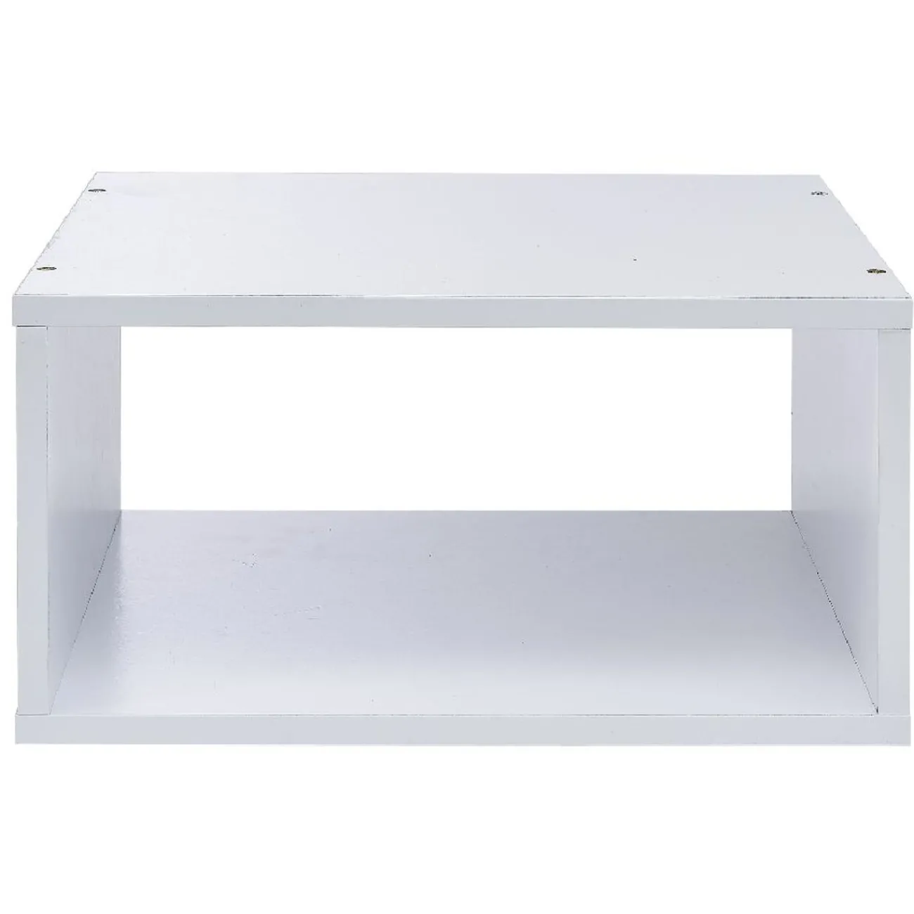 Gifi Rangement|Structure Box Cube demi cube 35x30x17cm métal blanc