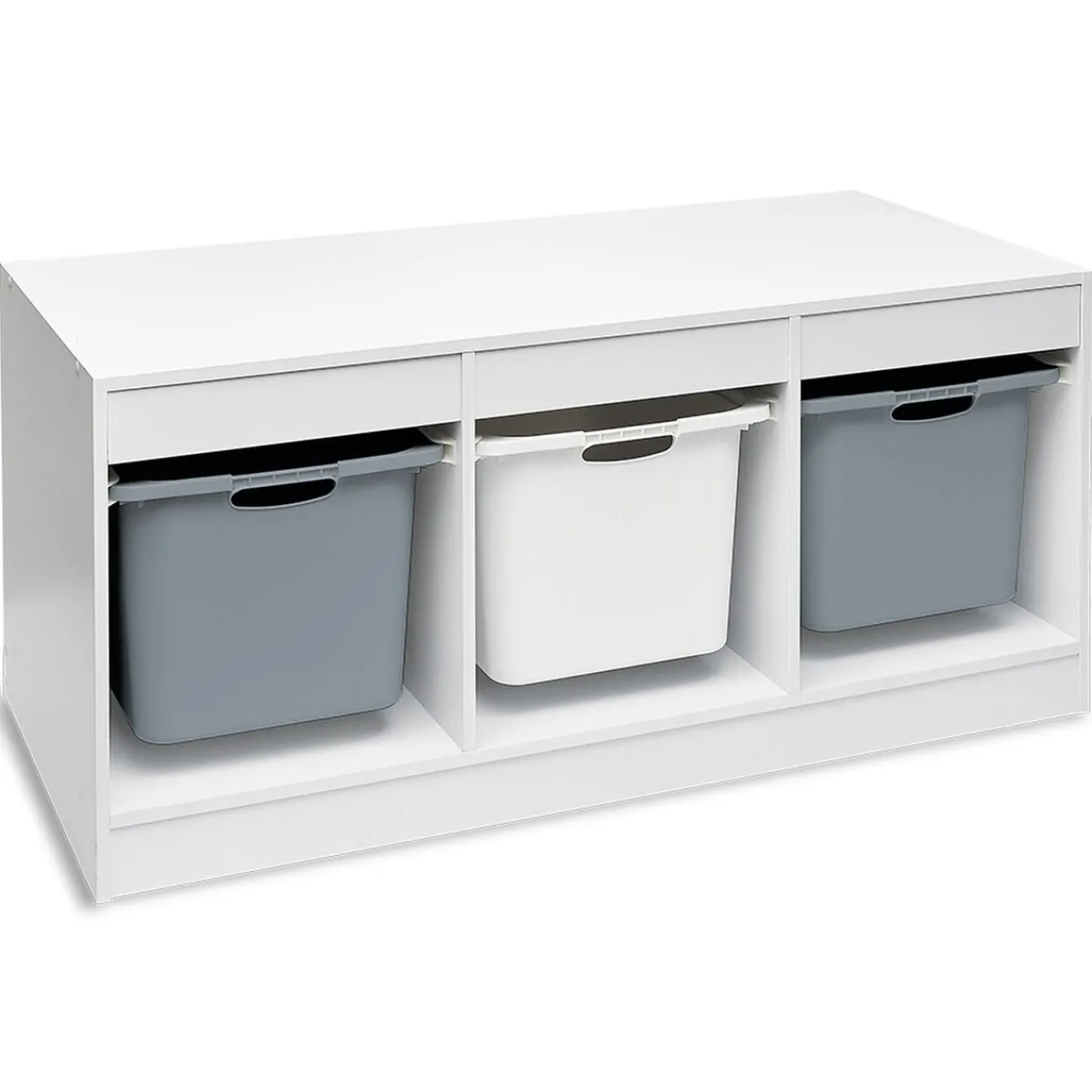 Gifi Rangement|Structure de rangement horizontale pour 3 bacs coulissants