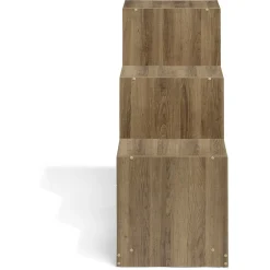 Gifi Rangement|Structure pour bac de rangement 6 cases bois marron