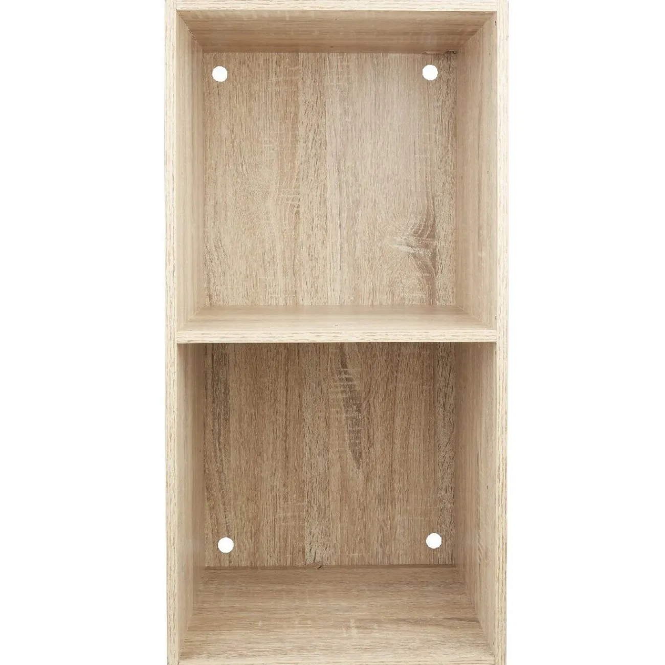 Gifi Rangement|Structure étagère 2 cases bois clair