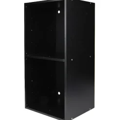 Gifi Rangement|Structure étagère 2 cases bois noir