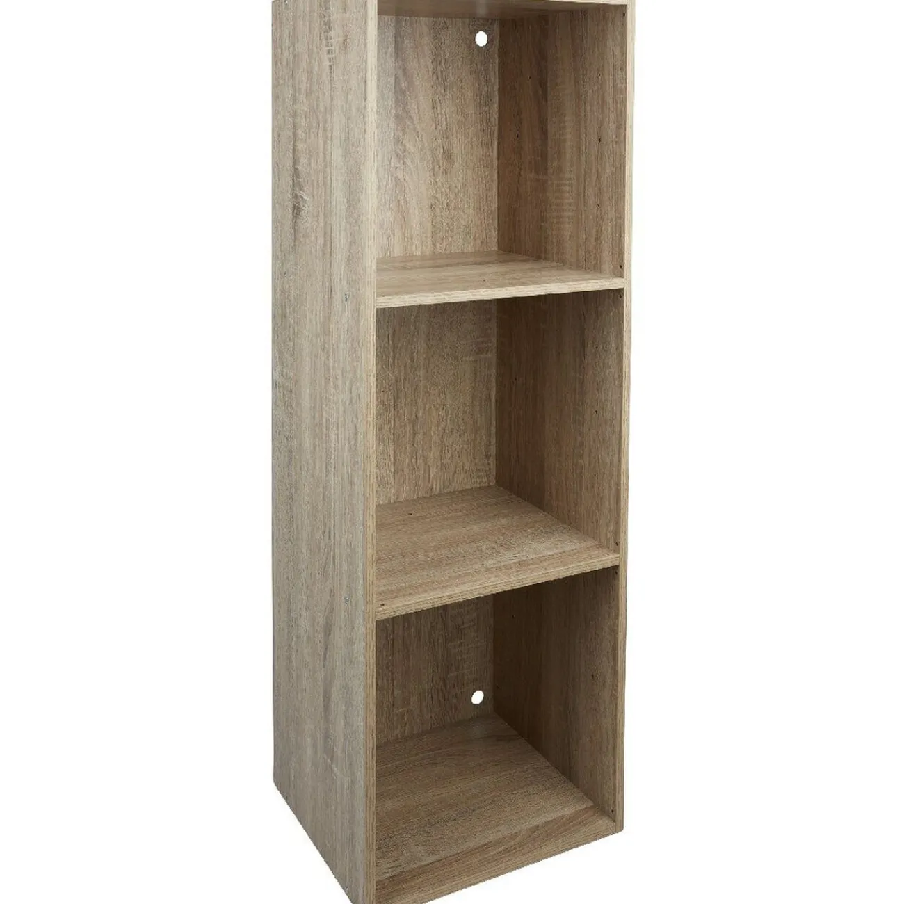 Gifi Rangement|Structure étagère 3 cases bois clair