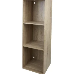 Gifi Rangement|Structure étagère 3 cases bois clair