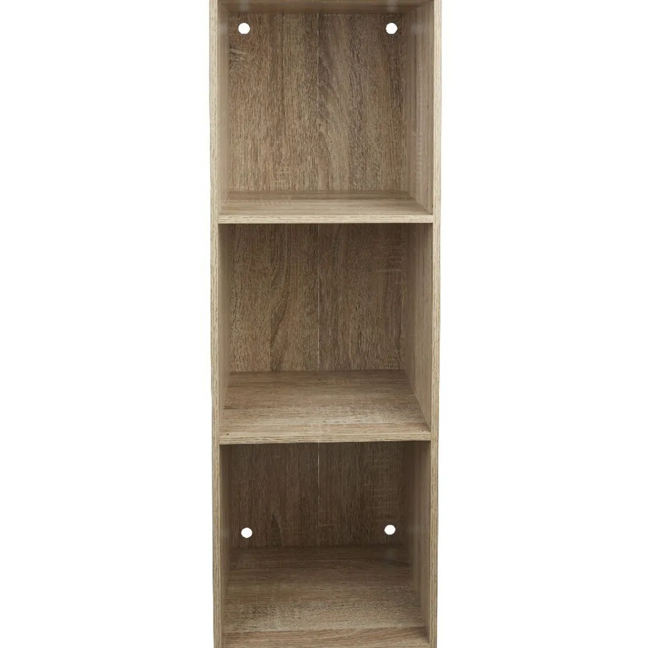 Gifi Rangement|Structure étagère 3 cases bois clair