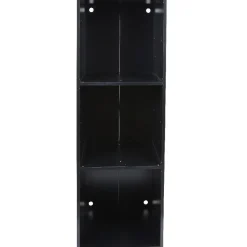 Gifi Rangement|Structure étagère 3 cases bois noir