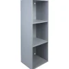 Gifi Rangement|Structure étagère 3 cases bois gris