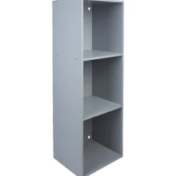 Gifi Rangement|Structure étagère 3 cases bois gris