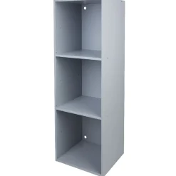 Gifi Rangement|Structure étagère 3 cases bois gris