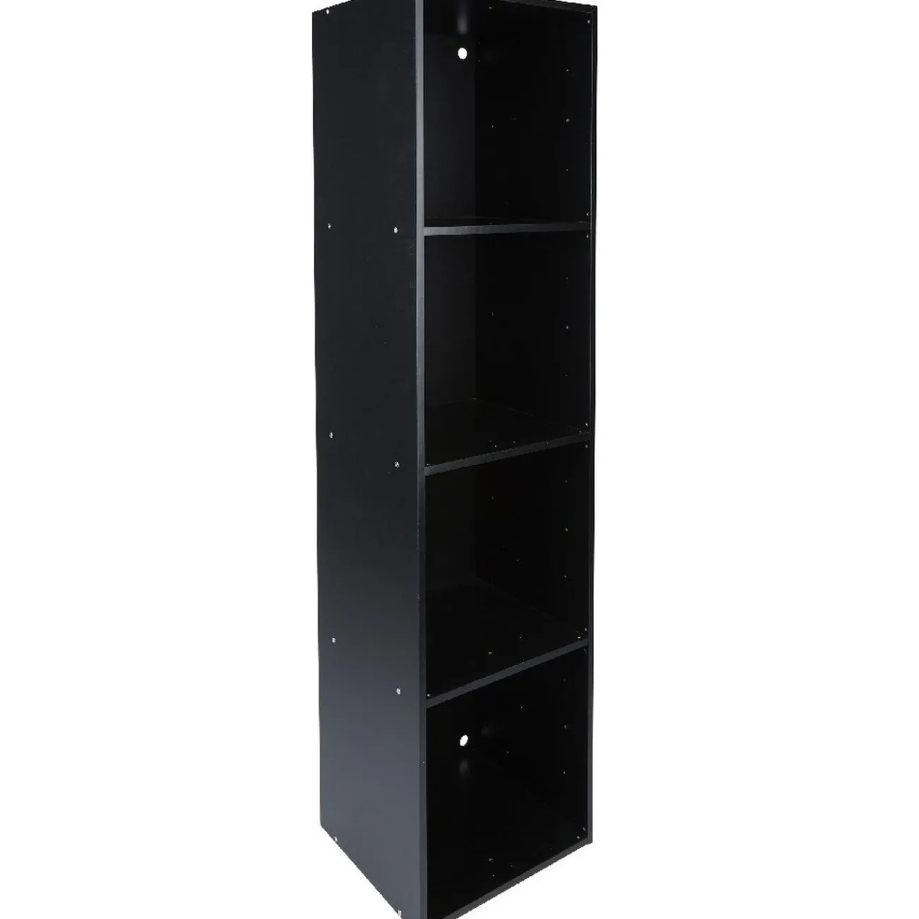 Gifi Rangement|Structure étagère 4 cases bois noir