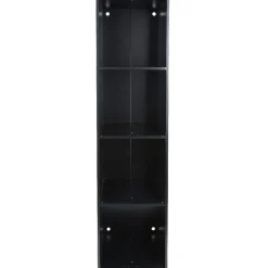 Gifi Rangement|Structure étagère 4 cases bois noir