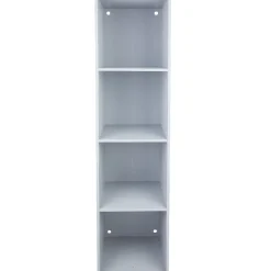 Gifi Rangement|Structure étagère 4 cases bois gris