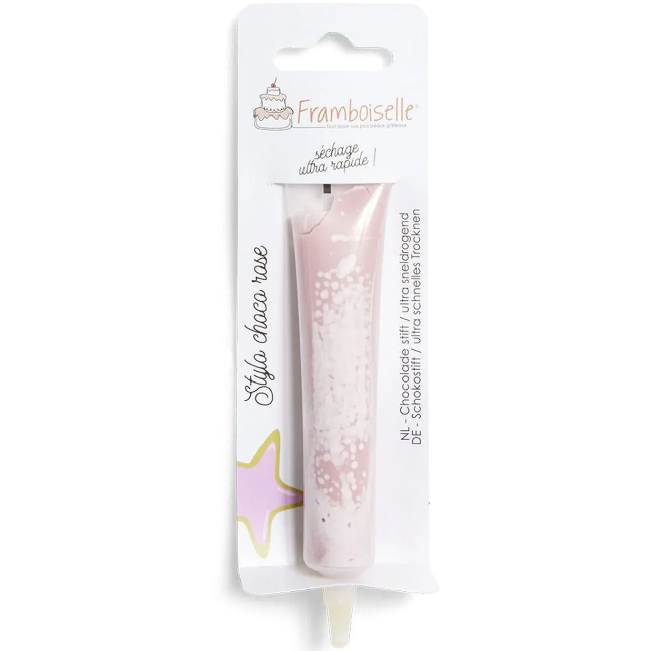 Gifi Stylo à pâtisserie choco rose Framboiselle 25g